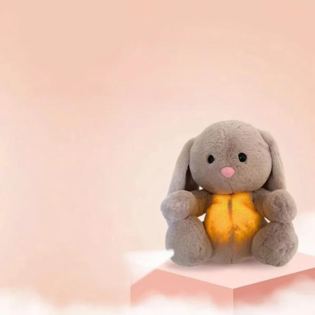 Plush Bunny Stuffed Animal Breathing Light Feature - Image 5